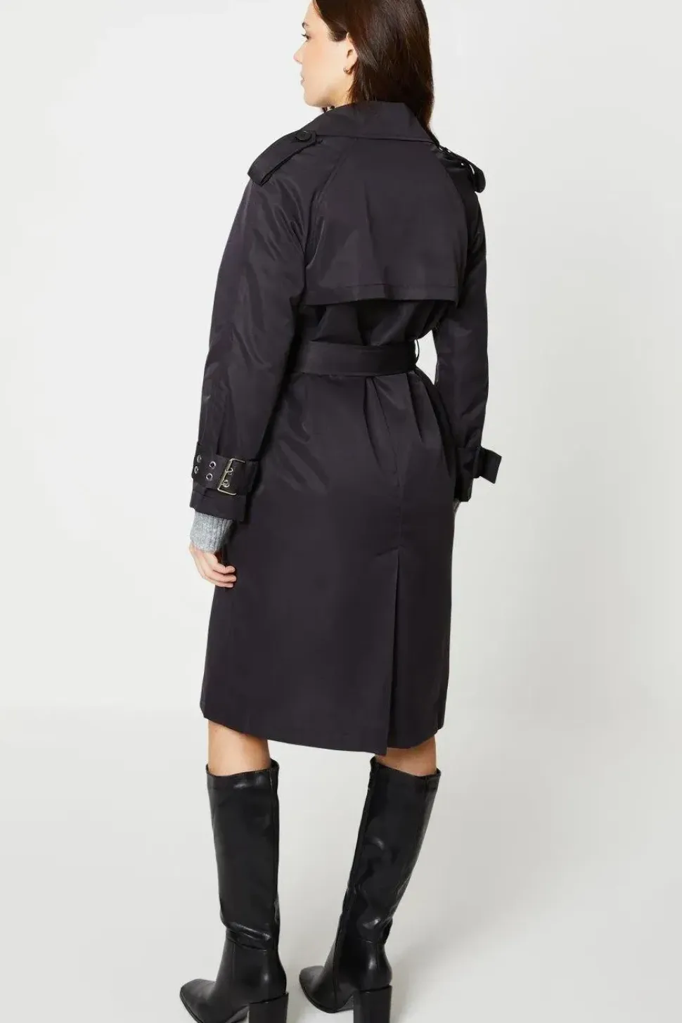 Cuff Detail Trench Coat