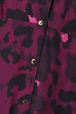 Curve Abstract Shirt Dress