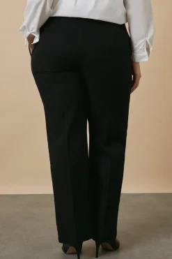 Curve Black Smart Bootcut Leg Trousers