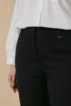 Curve Black Smart Bootcut Leg Trousers