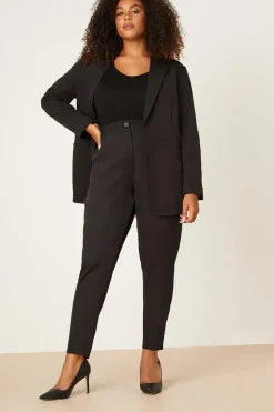 Curve Black Turn Back Cuff Blazer