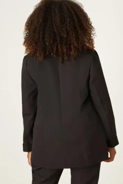 Curve Black Turn Back Cuff Blazer