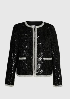 Curve Boucle Sequin Jacket