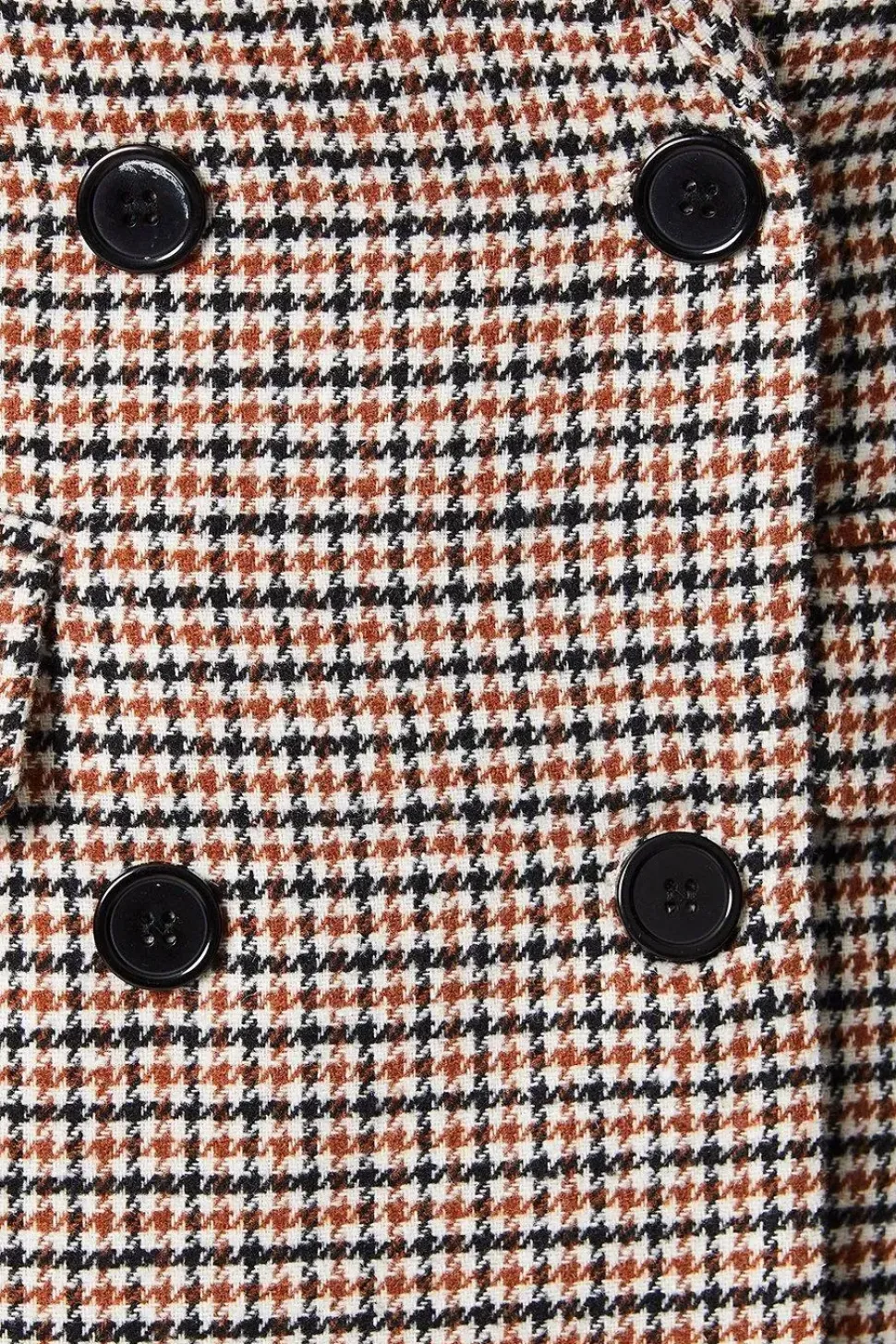 Curve Check Double Breasted Blazer