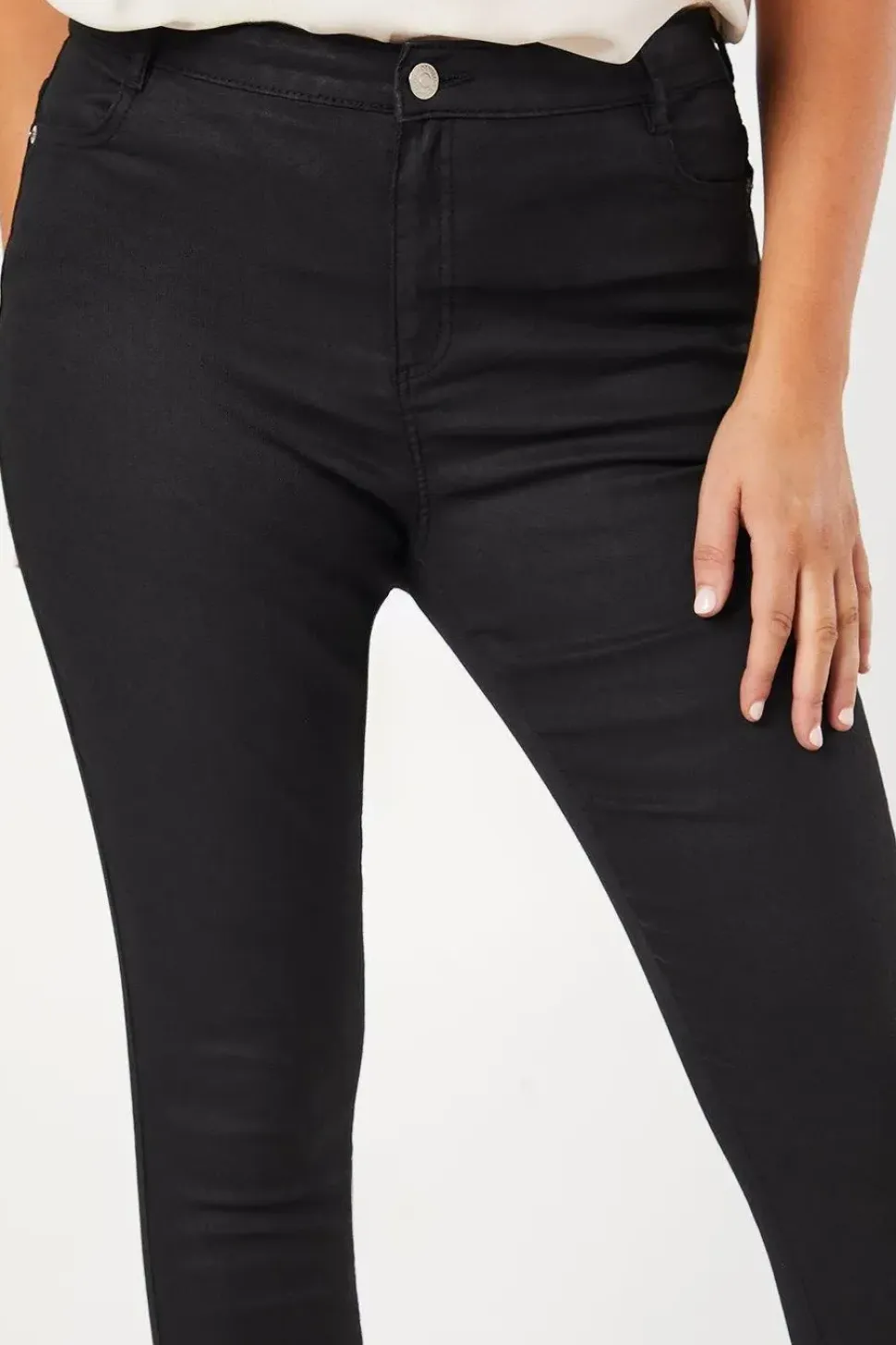 Curve Coated Skinny Jean
