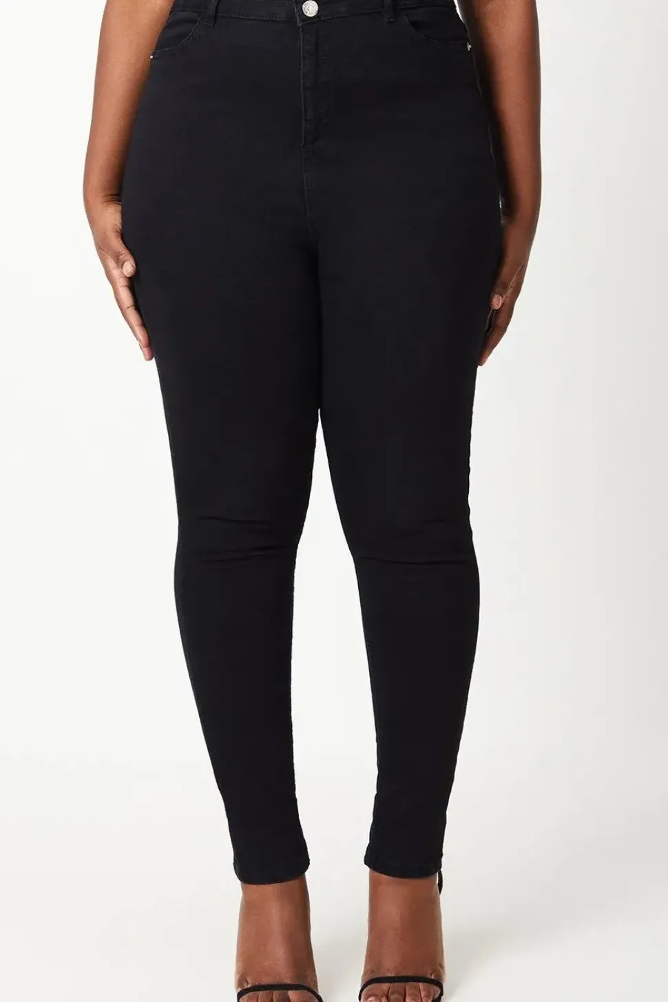 Curve Double Waist Detail Skinny Jeans