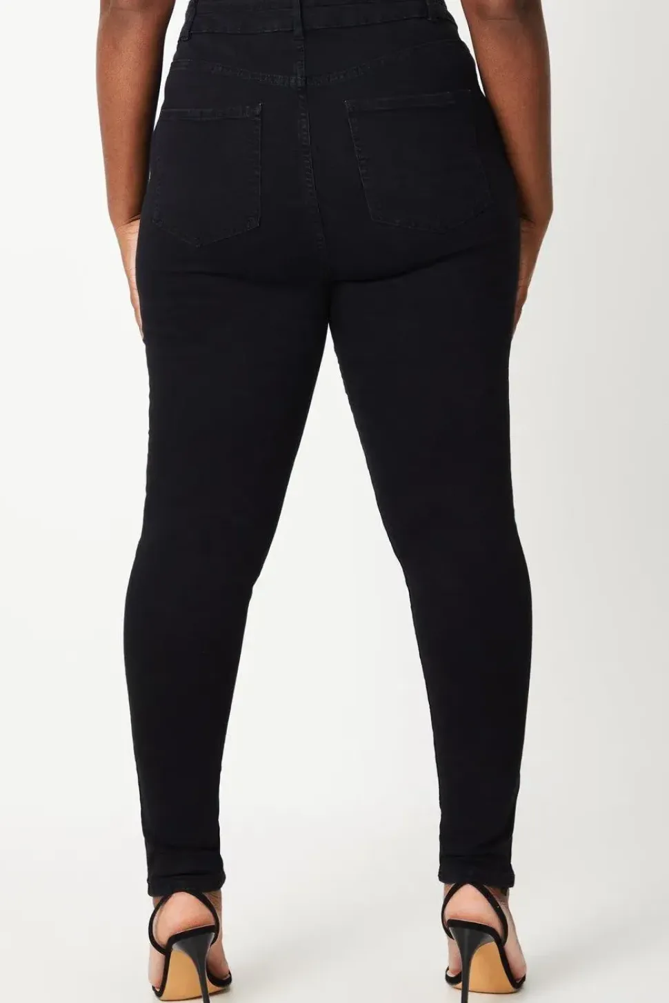Curve Double Waist Detail Skinny Jeans