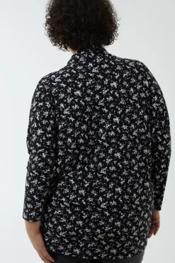 Curve Draped Dip Hem Top