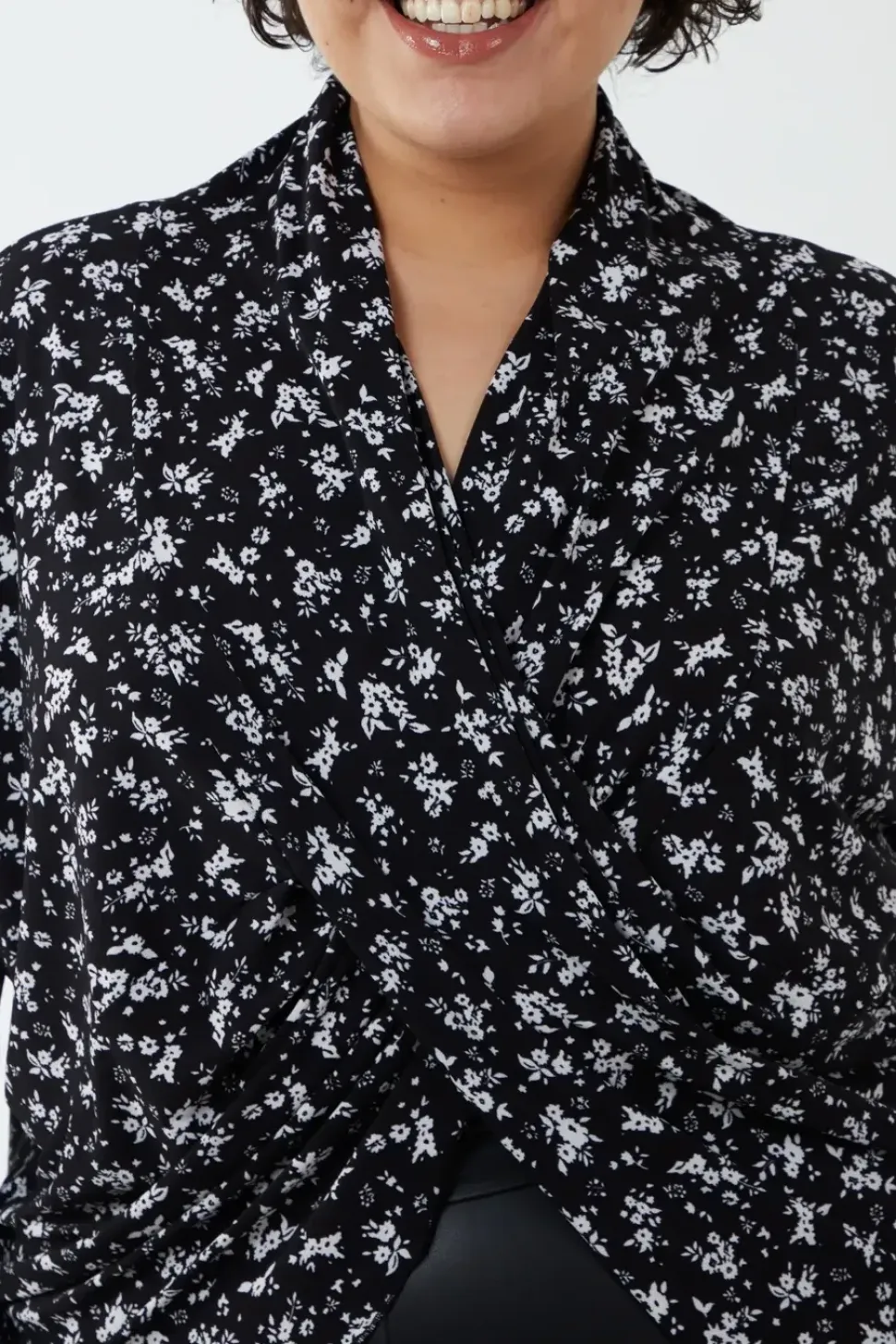 Curve Draped Dip Hem Top