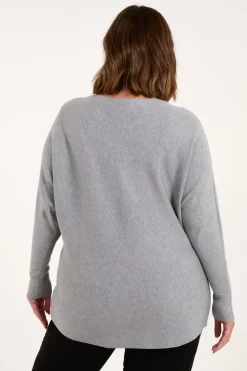 Curve Embellished Shoulder Jumper