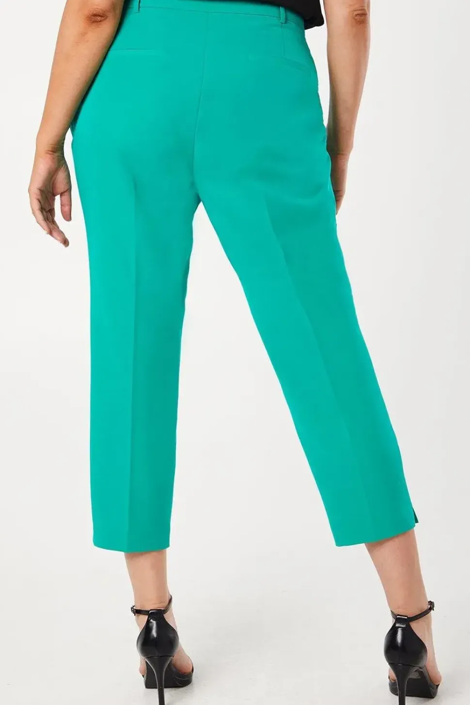Curve Green Ankle Grazer Trouser