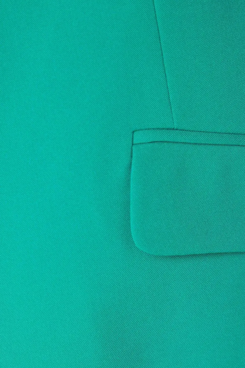 Curve Green Ruched Sleeve Blazer