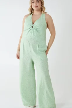 Curve Halterneck Culotte Jumpsuit