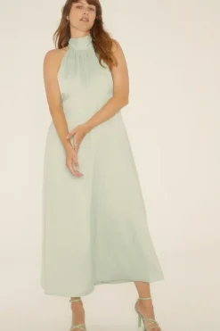 Curve Halter Neck Midi Dress