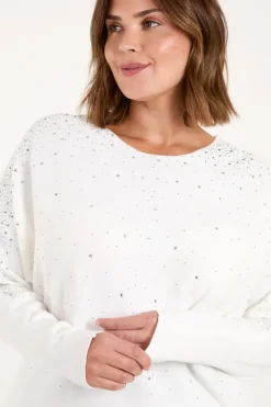 Curve Jumper With Silver Sparkle