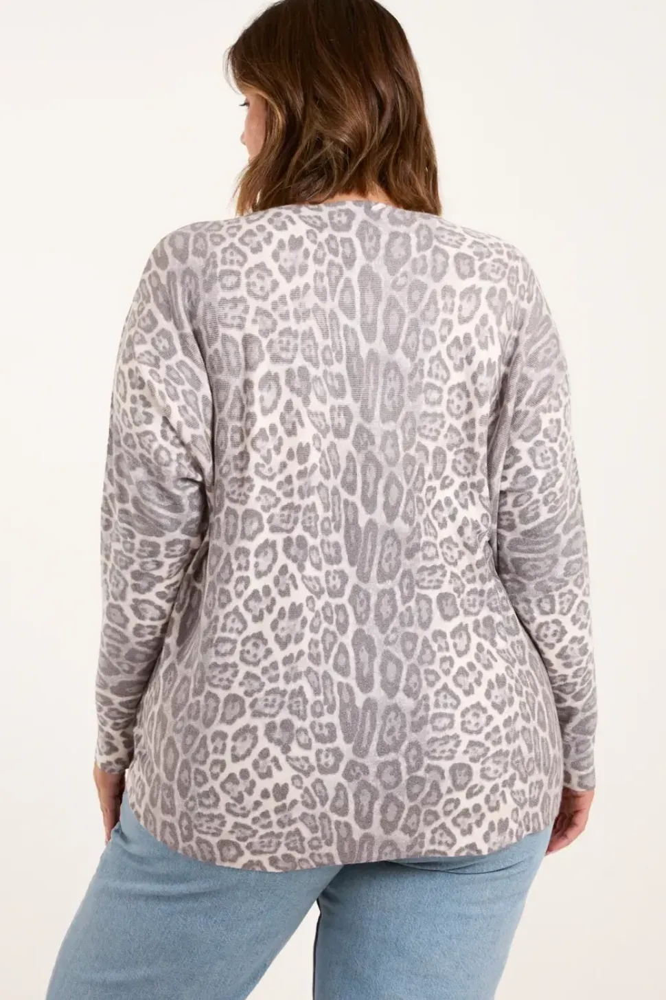 Curve Leopard Print Jumper
