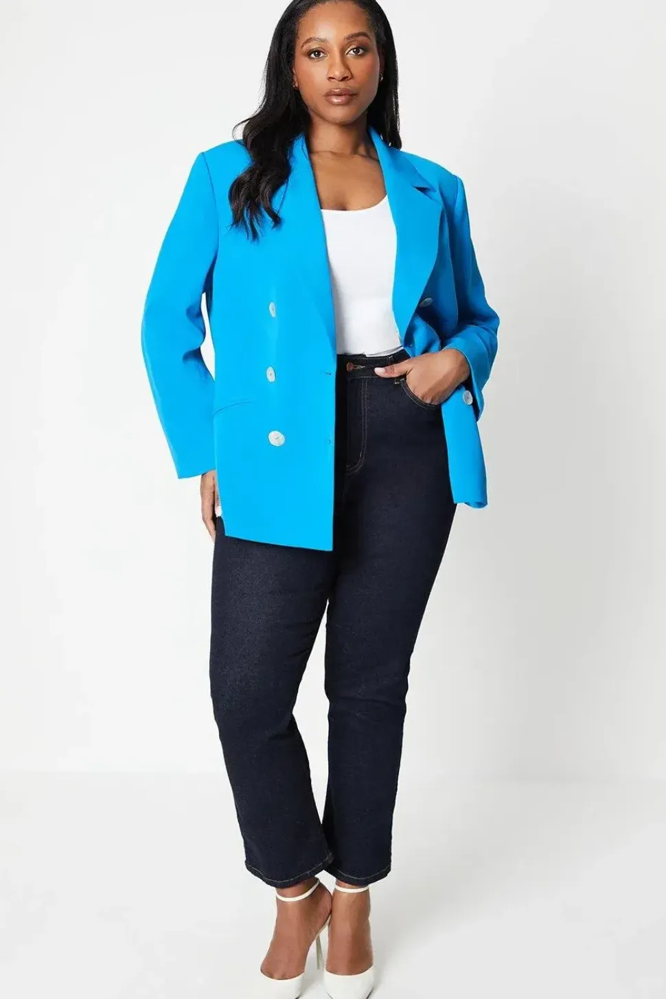 Curve Longline Military Stitch Detail Jacket