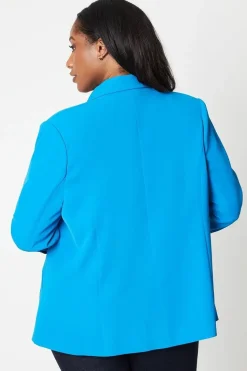 Curve Longline Military Stitch Detail Jacket