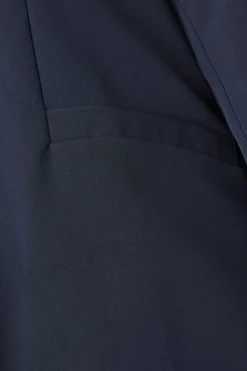 Curve Navy Turn Back Cuff Blazer