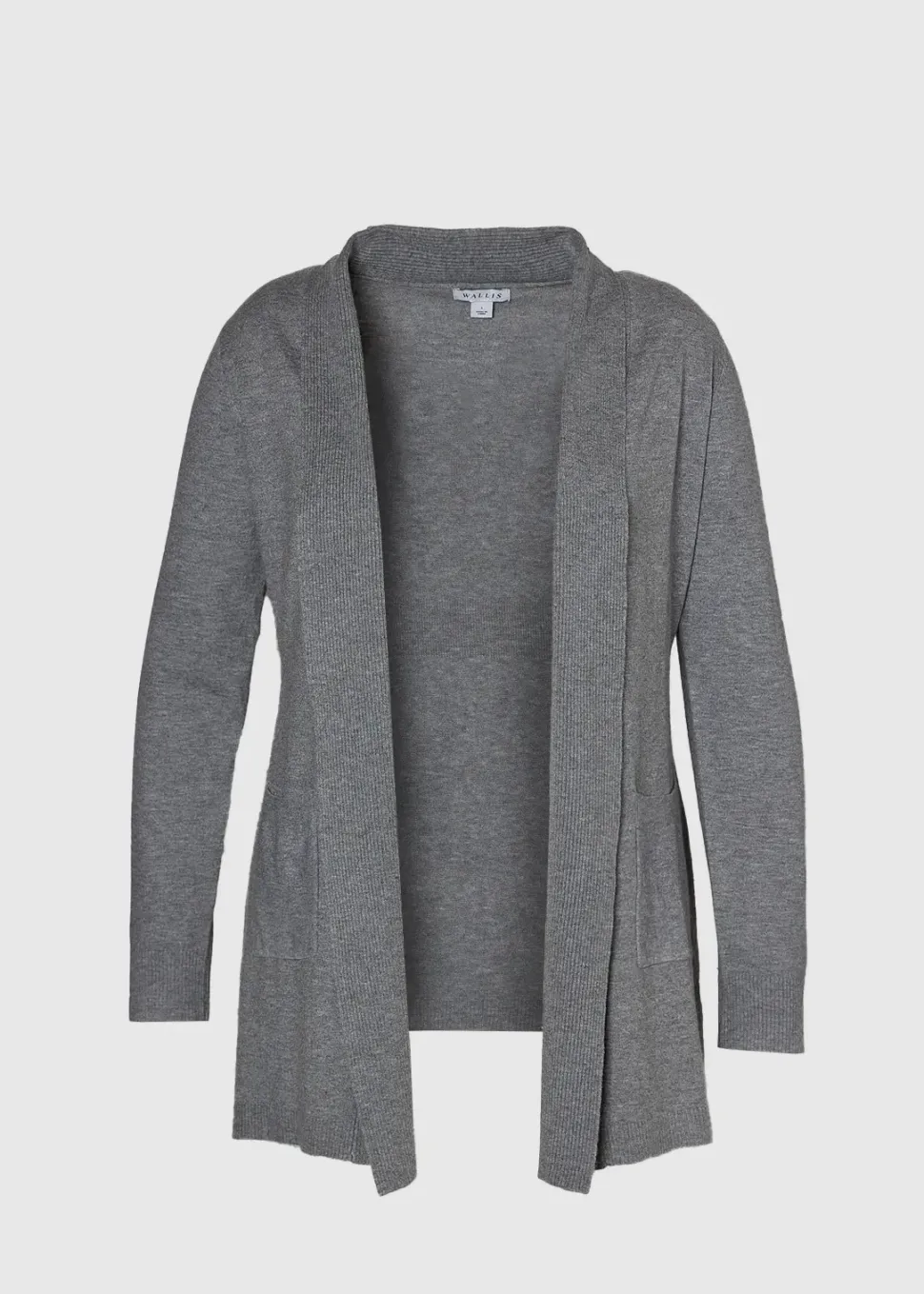 Curve Pocket Detail Longline Cardigan