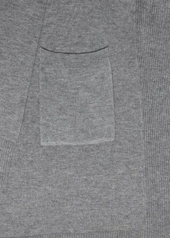 Curve Pocket Detail Longline Cardigan