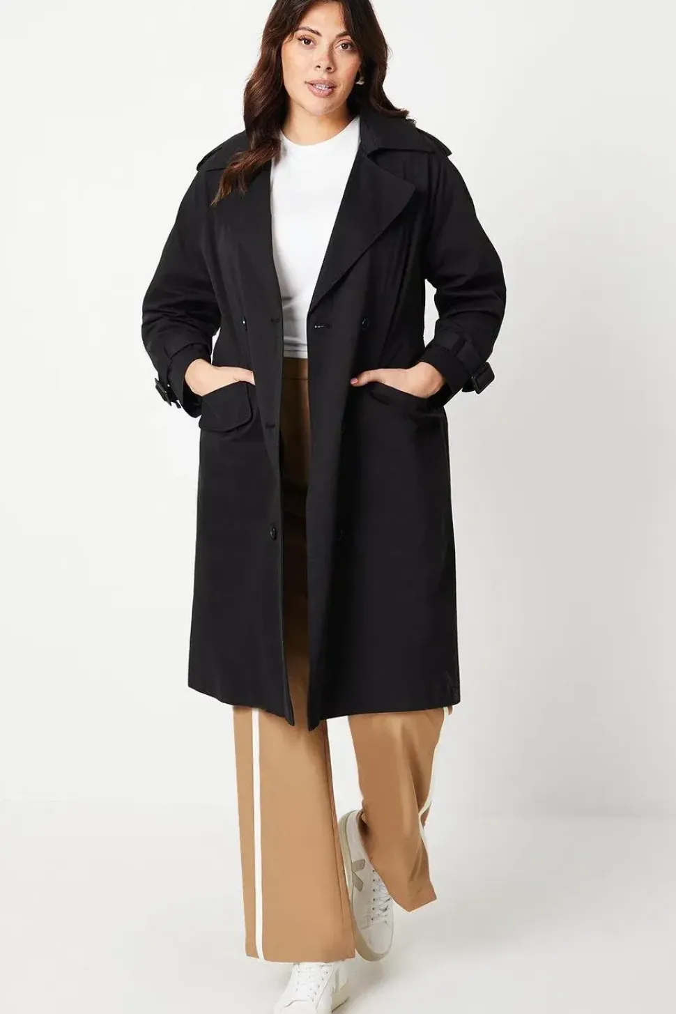 Curve Premium Longline Belted Trench Coat