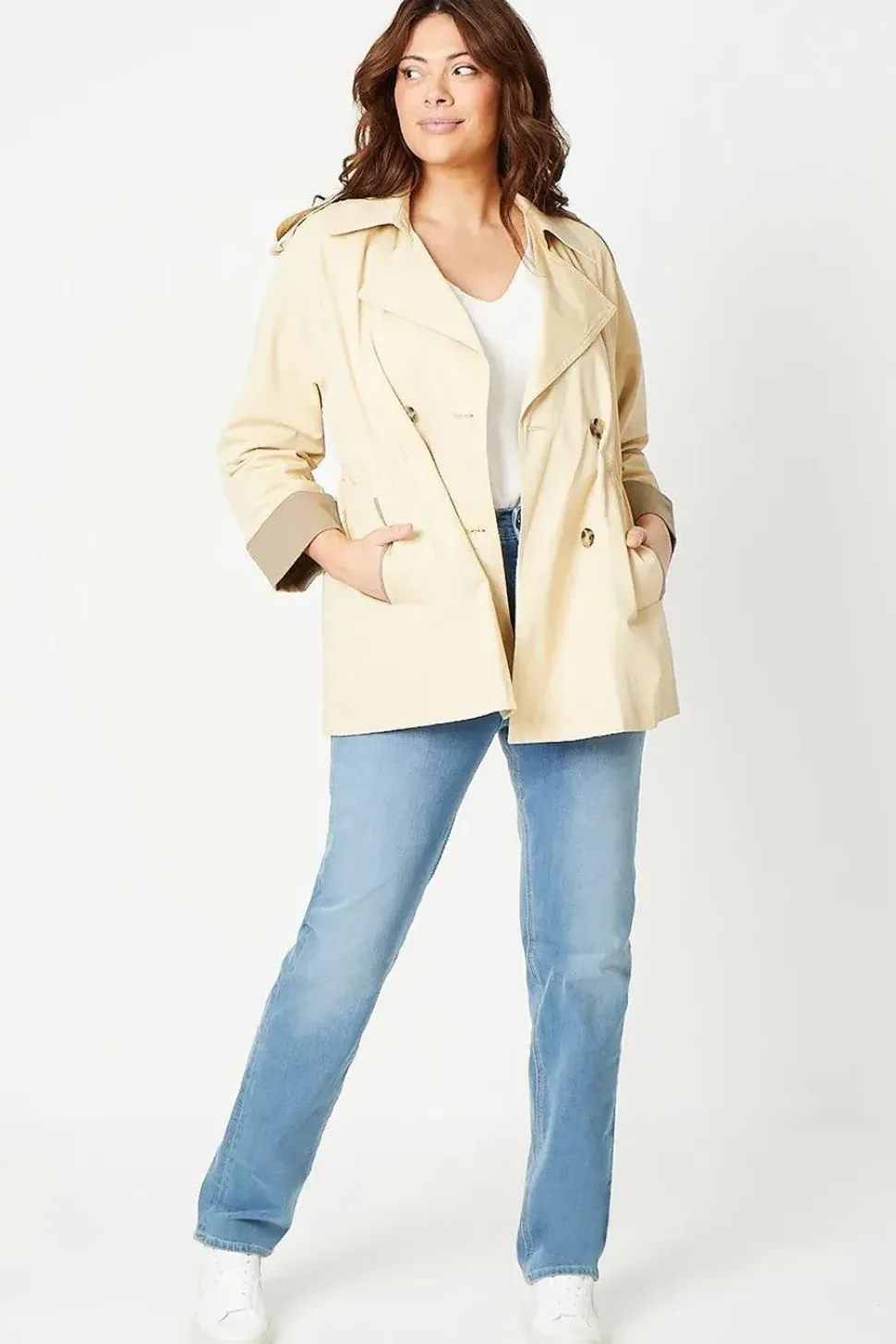 Curve Premium Short Trench Coat