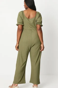 Curve Ruffle Neck Jumpsuit