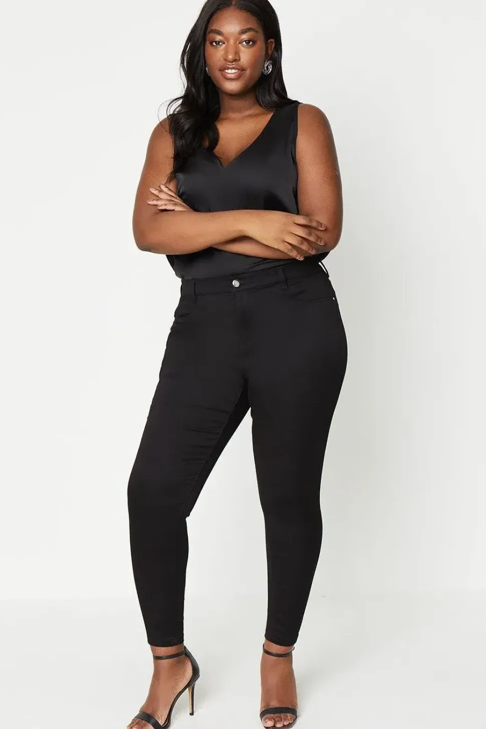 Curve Skinny Ankle Grazer Jeans