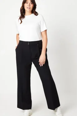 Curve Smart Wide Leg Trousers