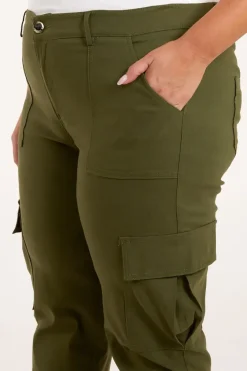 Curve Straight Leg Pocket Detail Cargo Joggers