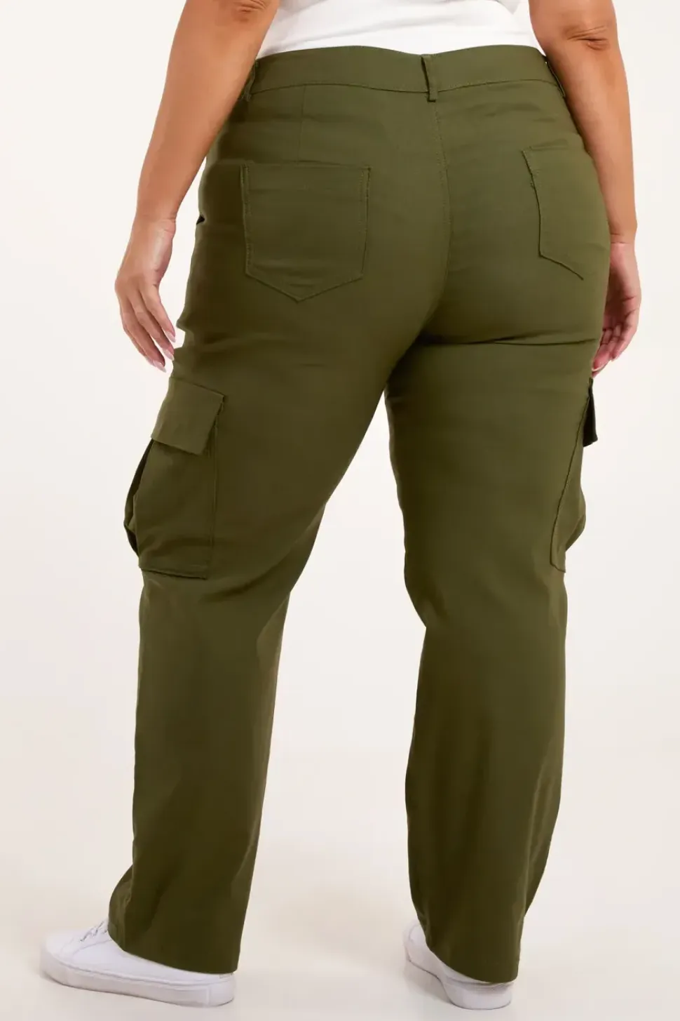 Curve Straight Leg Pocket Detail Cargo Joggers