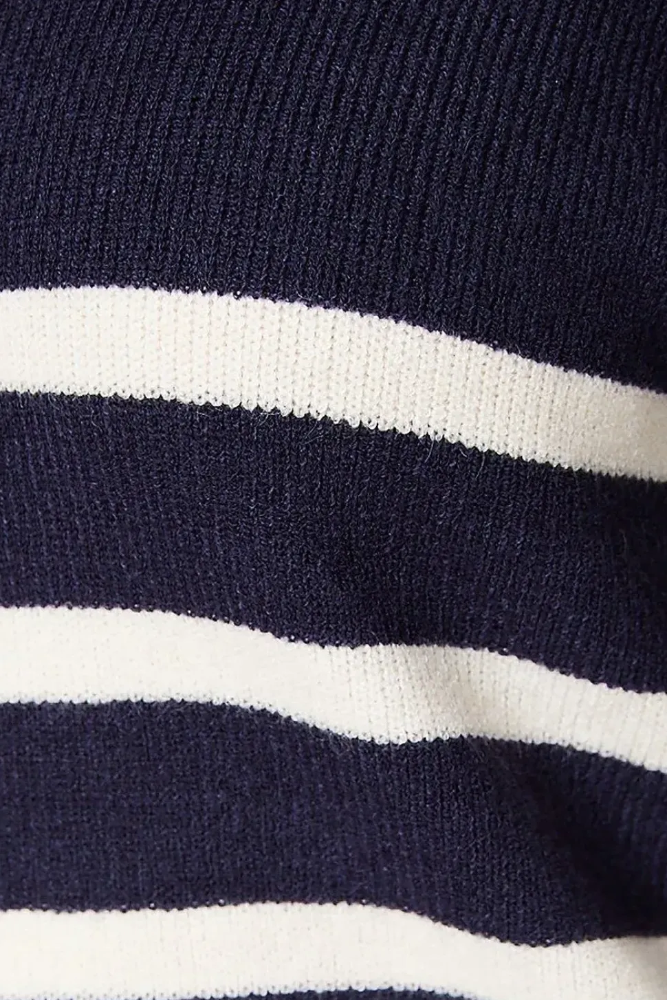 Curve Stripe Stitch Detail Longline V Neck Jumper Dress
