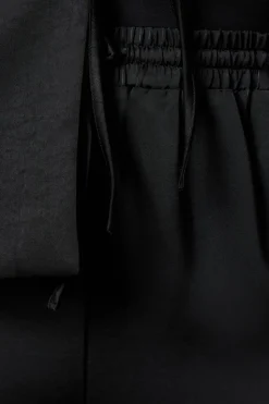 Curve Tie Detail Wide Leg Trousers
