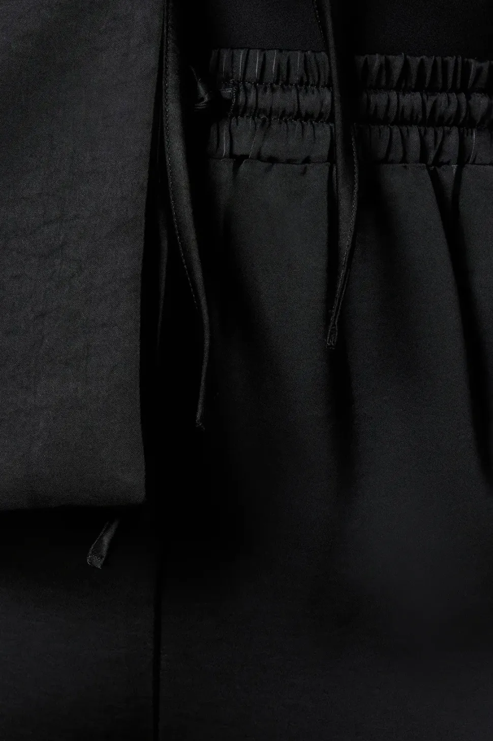 Curve Tie Detail Wide Leg Trousers