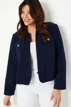 Curve Trim Detail Jacket