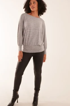Cut And Sew Batwing Top