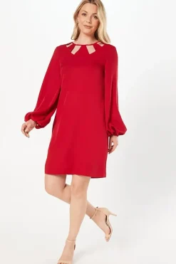 Cut Out Detail Shift Dress