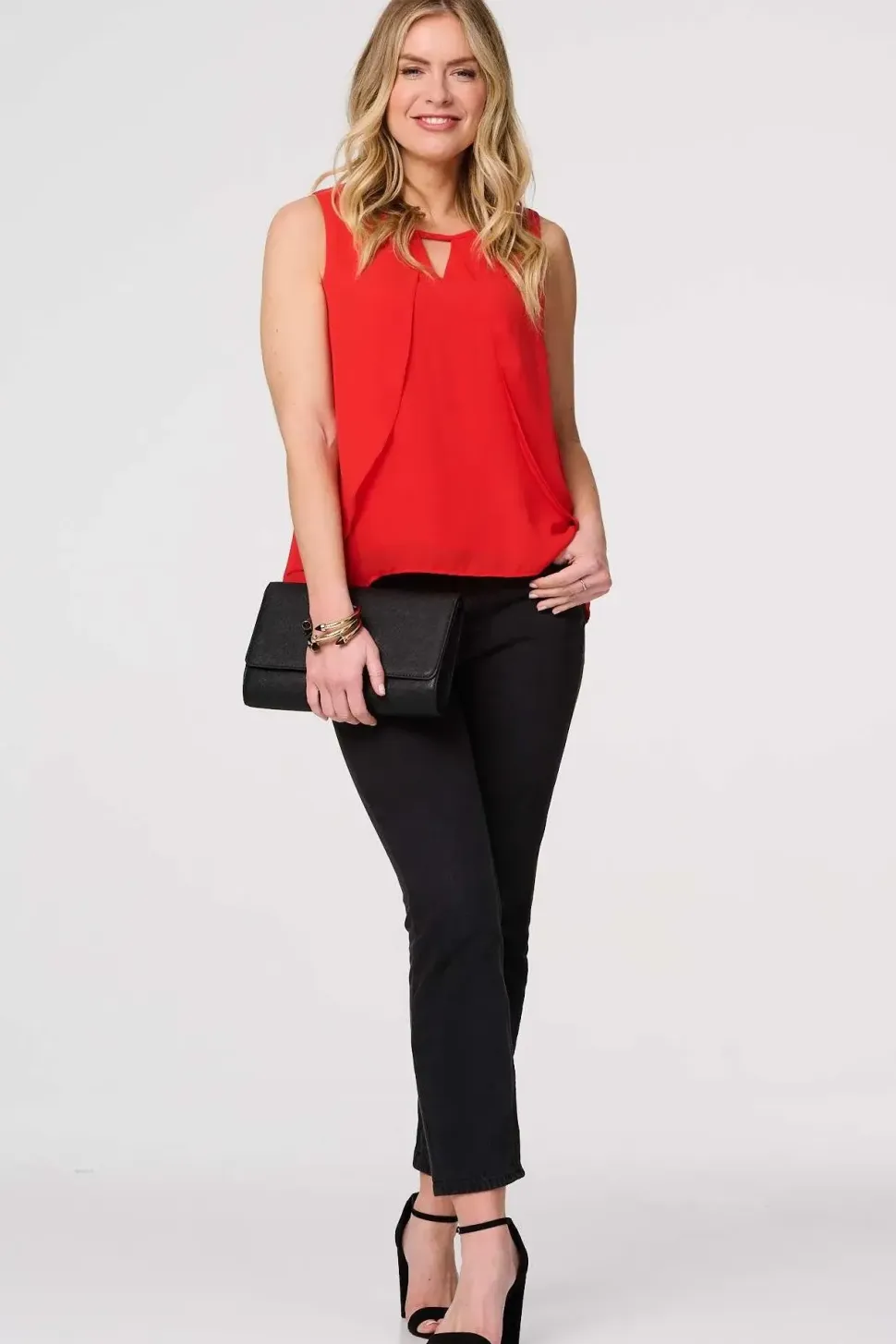 Cut Out Detail Sleeveless Top