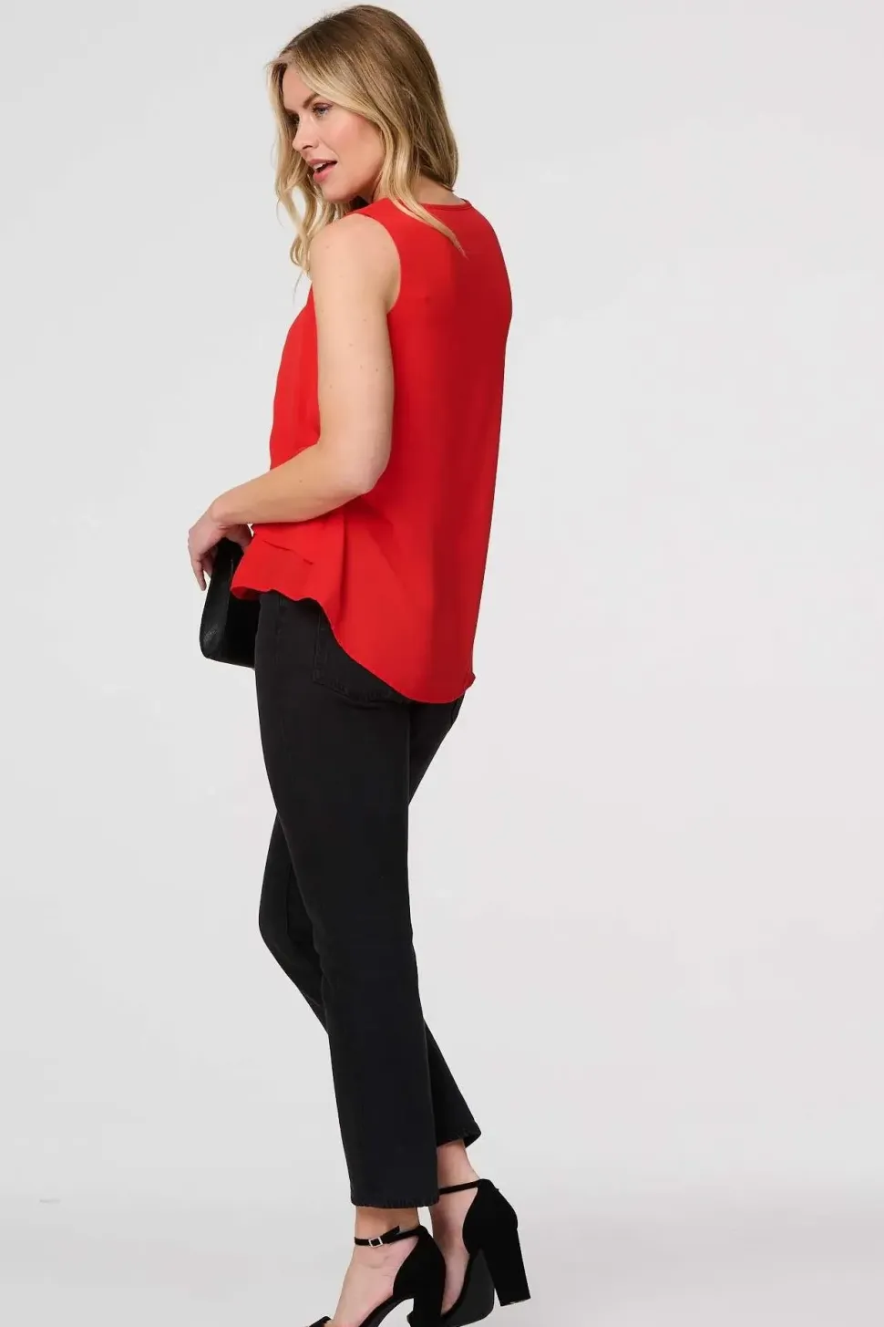 Cut Out Detail Sleeveless Top