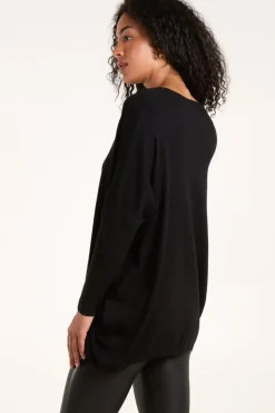 Cut out Flower Pearl Details Jumper