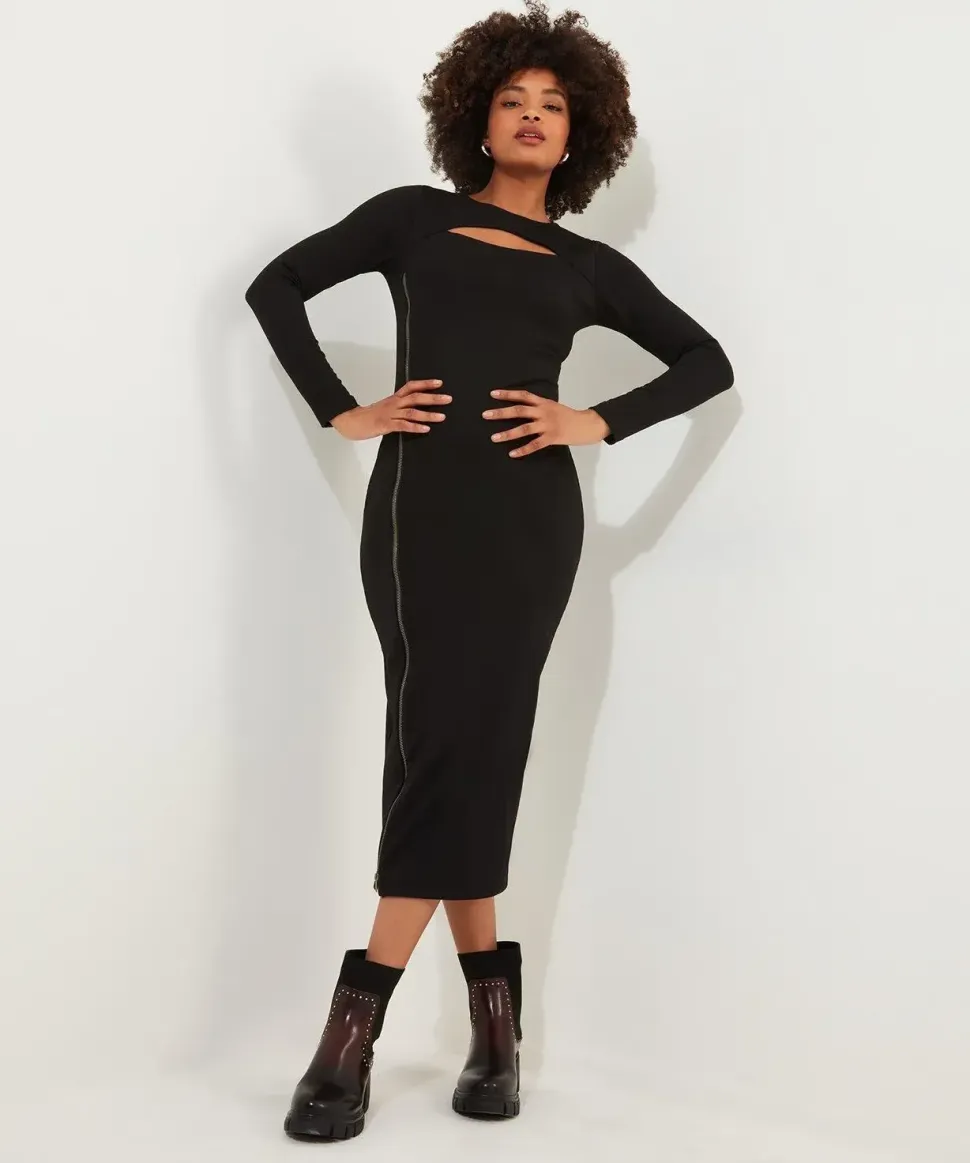 Cutout Jersey Bodycon Dress