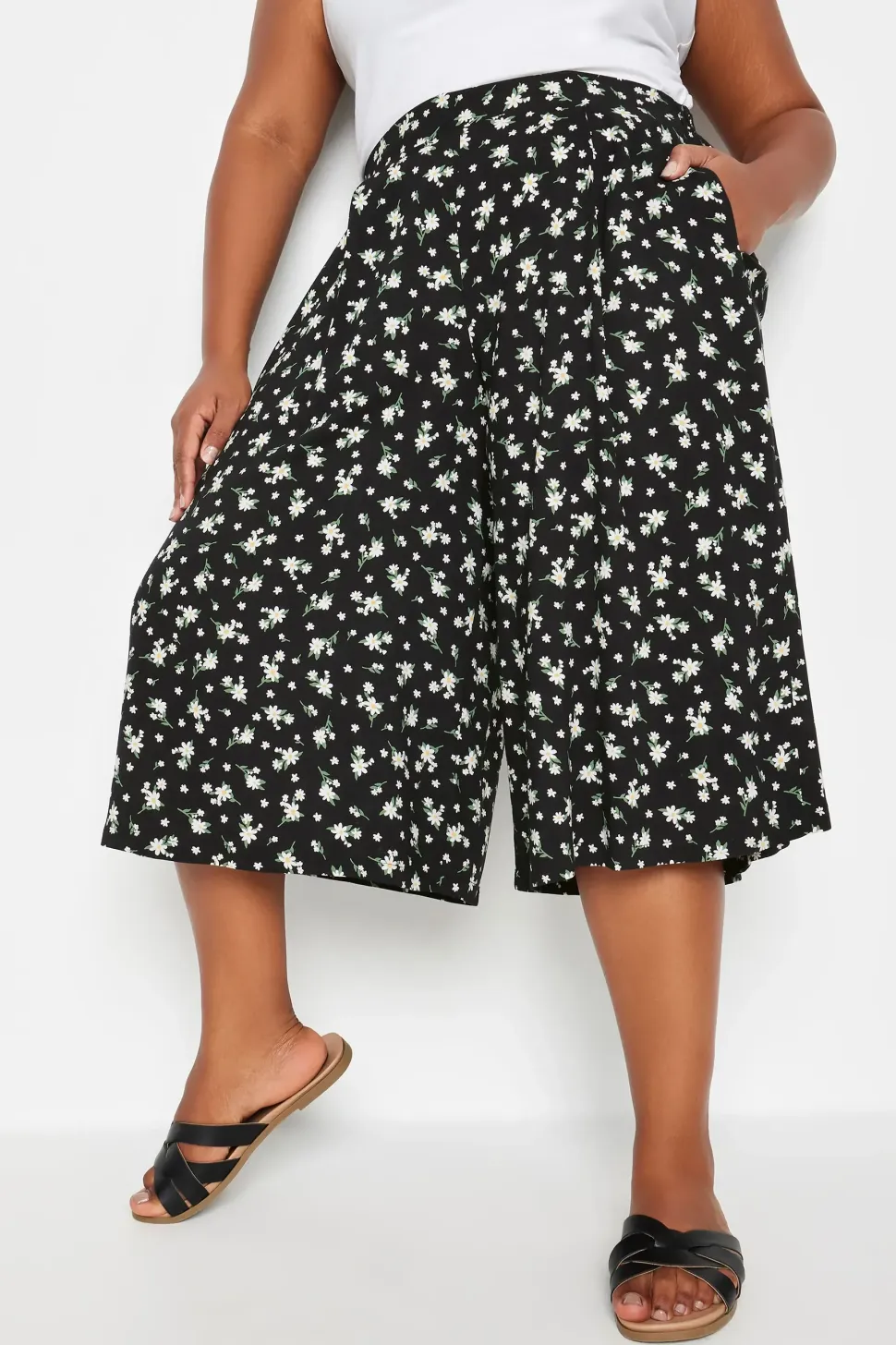 Daisy Print Culottes