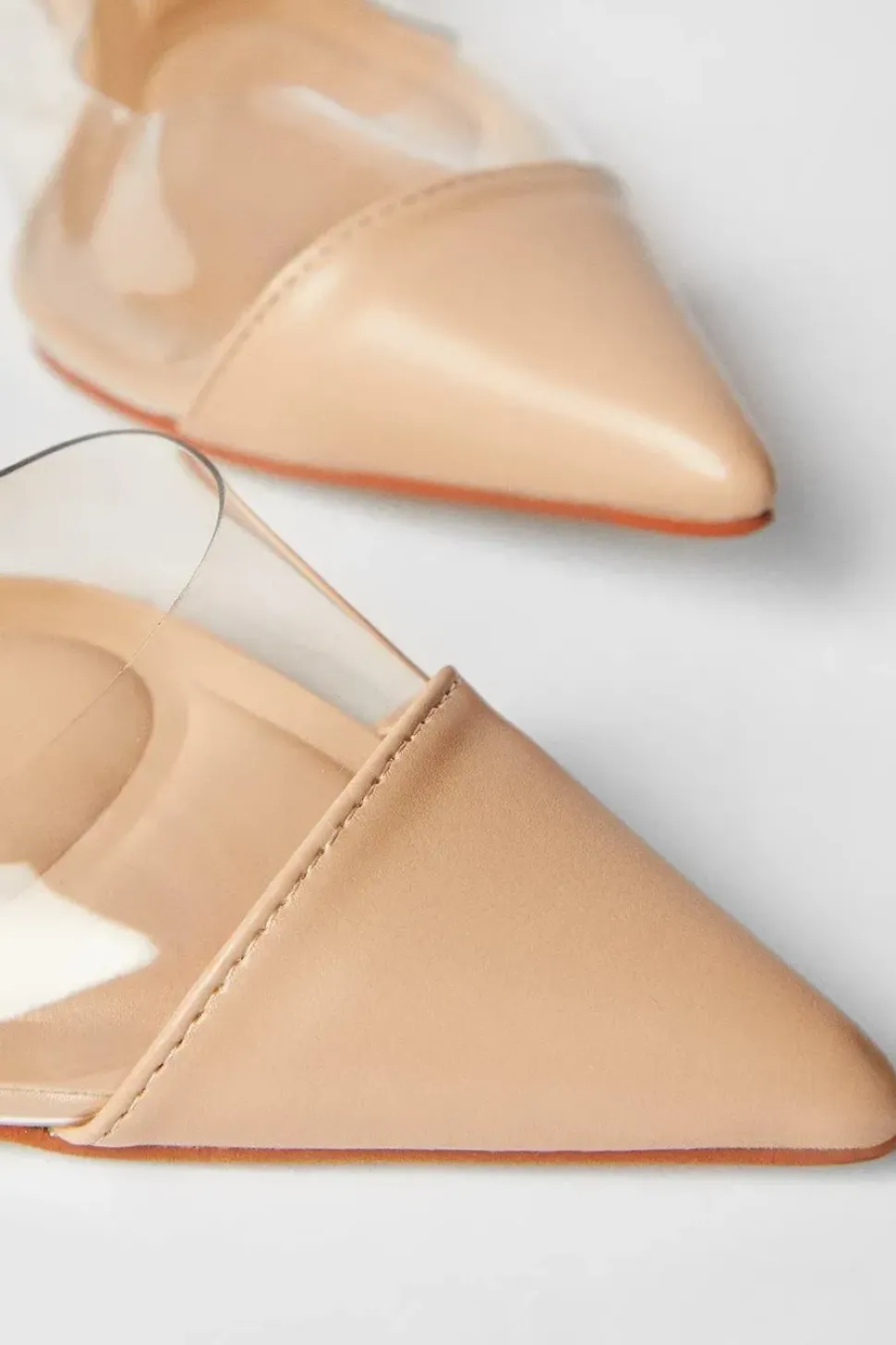 Dallas Clear Slingback Stiletto Court Shoes