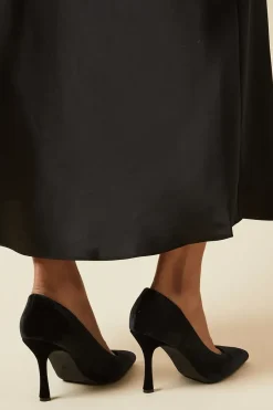 Danielle Velvet High Stiletto Heel Court Shoes