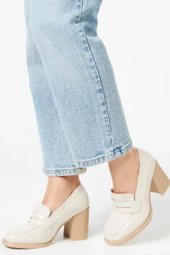Daphne High Block Heel Penny Loafers