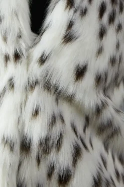 Dapple Faux Fur Coat