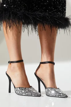 Debra Embellished High Stiletto Heel Court Shoe