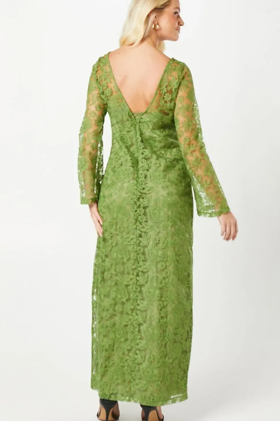 Debut London by Coast Cami Lined Lace Maxi Dress