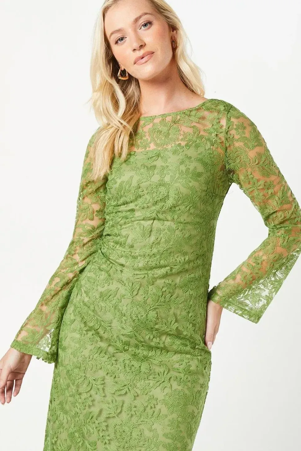 Debut London by Coast Cami Lined Lace Maxi Dress